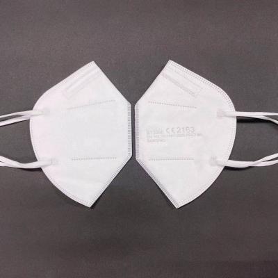 China Fabric+Melt-brown fabric certificate face mask china list mask supplier cubreboca kn95 ffp2 nonwoven white cover with earloop for sale