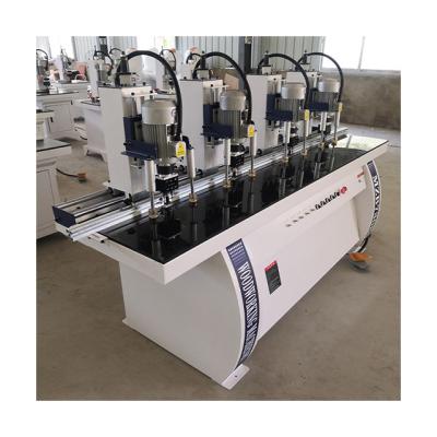 China Factory Fengkai Boring Machine Woodworking Four Heads Hinge Hole Drilling Machine for sale