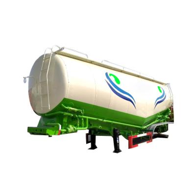 China Dry truck trailer 3 axles 45m3 W v shape powder cimc cement bulker trailer aluminio for sale for sale