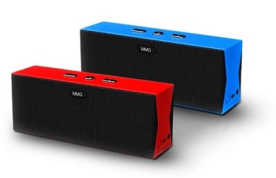 China Stereo Bluetooth Speaker with Microphone and NFC Function, High Volume Music Sized 165 x 55 x 62mm for sale