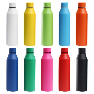 China Stainless Steel 750Ml Plastic Shaker Pc Water Bottles With Logo Sports Custom Sublimation Viable New Arrival for sale