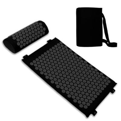 China Fitness Exercise Eco Yoga Acupressure Mat Spike Acupressure Massage Canvas Mat for sale