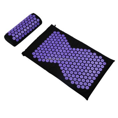 China Fitness Exercise ENJIFE 100% Cotton Acupressure Massage Pillow Private Label Acupressure Mat Set for sale