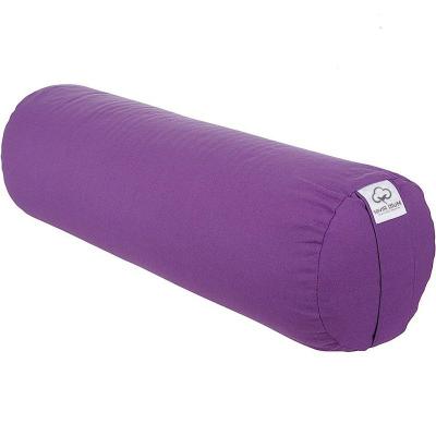 China Round Yoga Exercise Accessories Cotton Yoga Bolster Support Pillow for sale