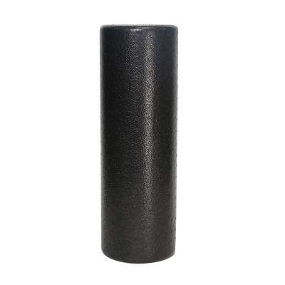 China Fitness Exercise WELD-Y005 Black Plus Hollow Powder Skin PPE Yoga Foam Roller Sports Roller for sale