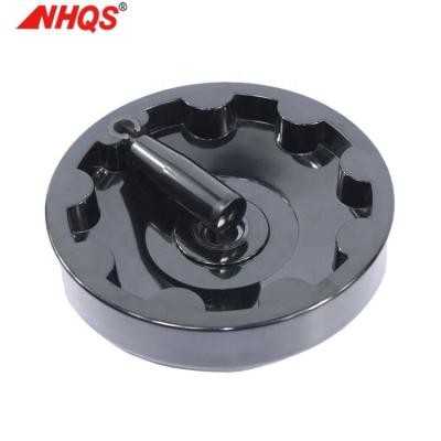 China NHQS QS0804.8 Solid Bakelite Solid Handwheel With Foldable Handle for sale