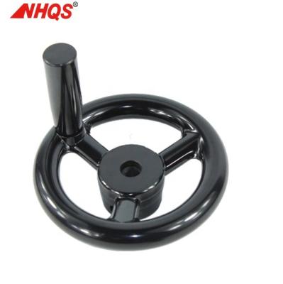 China Spoked Hole NHQS QS1004.52BL H9 + Threaded Hole Spoked Handwheel With Spinning Handle for sale