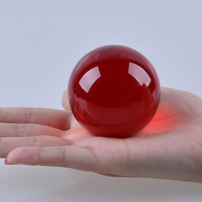 China China 8mm Diameter Crystal Ball Cherry Red Glass Crystal Sphere for sale