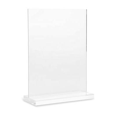 China Home 5x7inch Clear Acrylic Table Number Holder With Backing Wedding Table Signs for sale