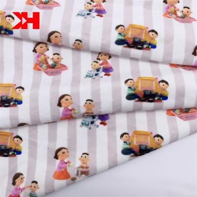 China Kahn 180gsm 97%poly 3%spandex organic hot selling minky stretch cartoon fleece blanket fabric custom korean fabric for sale