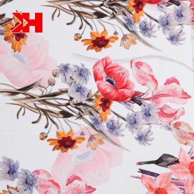 China Shrink-Resistant Chiffon Fabric Digital Printed Pearl Fabric For Dressy Lady for sale