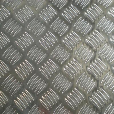 China Industry 1060 Big Five Bar H24 Checkered Aluminum Plate Sheet 1.25mm for sale