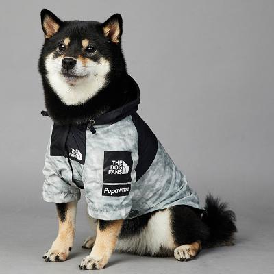 China New Design Pet Dog Raincoat Jacket Anorak Large Size Dog Clothes Viable Waterproof Pet Accessories for sale