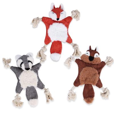 China China Pet Products Factory Wholesale Wholesale Cute Squirrel OEM Dog Animal Shaped Rope Stocked Toy Pet Chewing Toy for sale