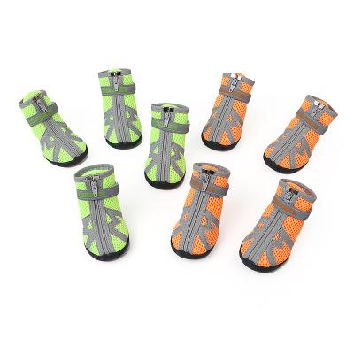 China Durable Non-Slip Breathable Soft Bottom Dog Boots Pet Outdoor Accesorios Dog Walking Shoes for sale