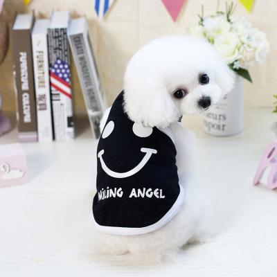 China Factory GMT060375 Pet Clothing Pet Clothes Viable Hot High Quality Smile Vest Dog Accessories Cute Pet Clothing for sale