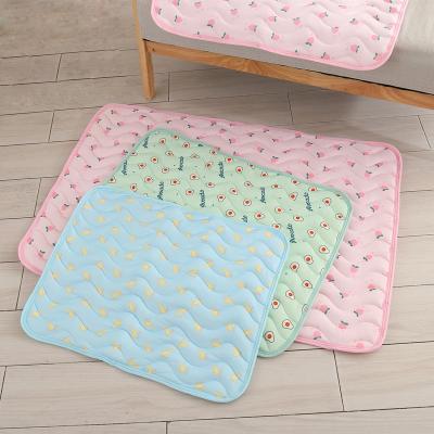 China Summer Pet Cooling Bed Kennel Cat Dog Mat CoolCore Fabric Dog Cooling Bed for sale