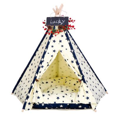 China GMT06-0938 Viable Pet Tent Best Selling Durable Washable Portable Stylish Canvas Bed Dog Pet Tent for sale