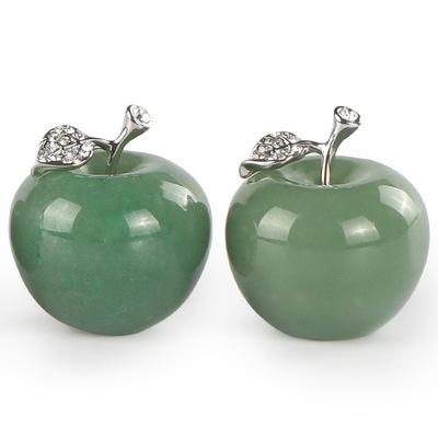 China Enjoy Natural Aventurine Jade Vivid Apple Crystal Popular and Beautiful Design for Christmas Gifts for sale