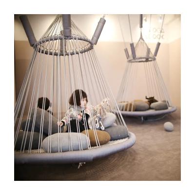 China Best Selling Rotary Plant Swing Bed for Indoor and Outdoor Kids Rope Playground for sale