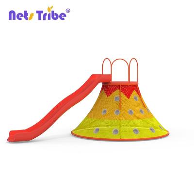 China Indoor Kindergarten Soft Climbing Equipment Children Playground Volcano With Slide for sale