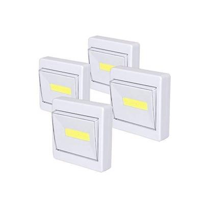 China High Bright 12 Pcs Lot SWITCH LIGHTWEIGHT Battery Operated Cordless Light Using Super Bright COB LED Technology for Baby Nursery, Hallways, Bed for sale