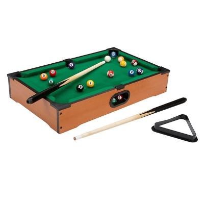 China Funny Football Tables Toy Mini Table Top Pool (Billiards) With 16 Colorful Balls for sale