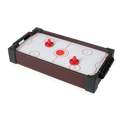 China Indoor Games Play Toy Wooden Mini Tabletop Air Hockey Games Gift Set Package for sale