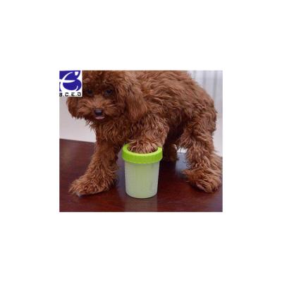 China NEW Portable PP+Silicone Dog Paw Cleaner Pet Feet Washer Pet Cleaning Brush Cup for Dogs Cat Grooming for sale