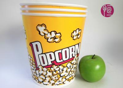 China 130 Ounce Custom Disposable Paper Popcorn Bucket For Fast Food for sale