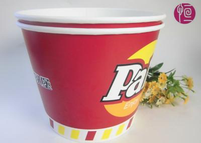 China 120oz Paper Popcorn Buckets Logo Printed , Disposable Popcorn Containers for sale