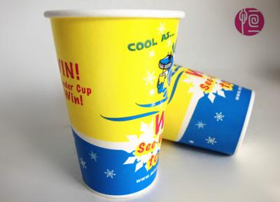 China Cold Beverage Cups 9oz Top 73mm Soft Drink Paper Cold Soda Cup for sale