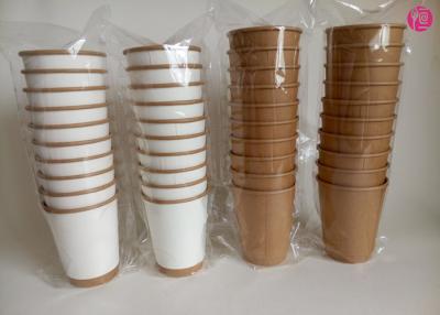 China Kraft Hot Double Wall Paper Cups , insulated disposable coffee cup printing for sale