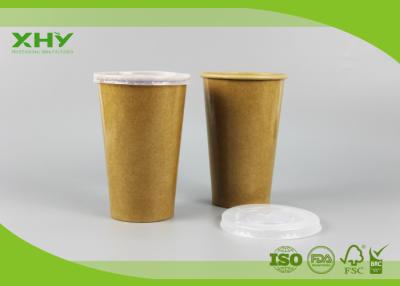 China 16oz 500ml High Quality Food Grade Single Wall Coffee Paper Cups with Lids for sale