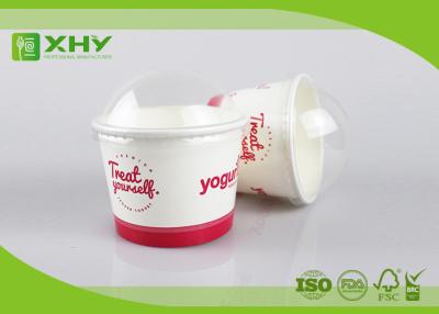 China 500ml 16oz Disposable FDA Certificated Frozen Yogurt Cups with Dome Lids for sale