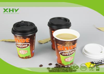 China 12oz Glossy Finished Custom Logo Printed Disposable Coffee Single Wall Paper Cups with Lids for sale