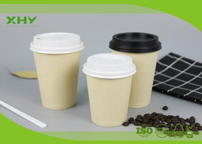 China 8oz Food Grade Eco-friendly Bamboo Paper Cups Single Wall for Coffee with Lids for sale