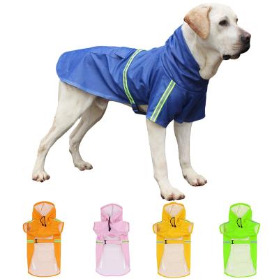 China S-5XL Viable Pet Puppy Small Dog Raincoats Small Large Dogs Rain Coat Reflective Waterproof Jacket Fashion Outdoor Breathable Clothes for sale