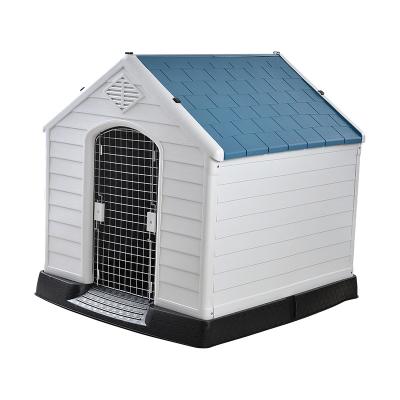 China New Breathable Plastic New Large Outdoor Plastic Dog House Kennel for sale