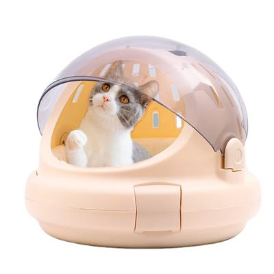 China Small Cat Backpack Travel Space Capsule Dog Carriers Breathable Cat Carrier Bags Breathable Pet Cage for sale