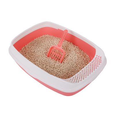 China Wholesale Viable Cat Pp Material Splash Semi Enclosed Cat Sand Basin Air Freshener for sale