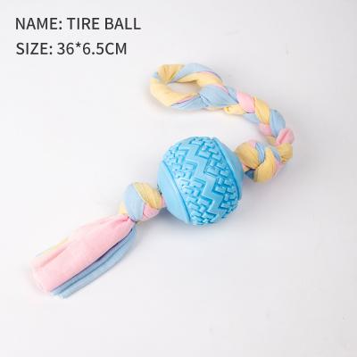 China Dog Playing Chewing Pet Toys For Small Dogs Rubber Resistance To Bite Dog Toy Teeth Cleaning Chew Training Toys Pet Supplies Puppies Cats for sale