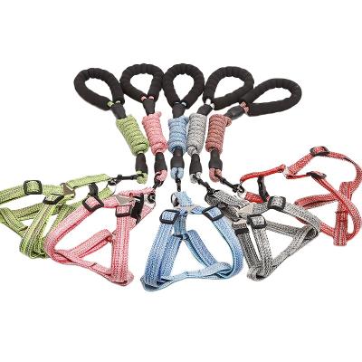 China Adjustable Stocked Cat Harness Outdoor Walking Lead Puppy Leash T Dog Harness Leash For Small Dogs for sale