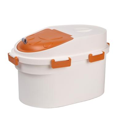 China New Large Capacity Dog Food Air Tight Storage Air Tight Bucket Cat Food Pet Dog Food Waterproof for sale