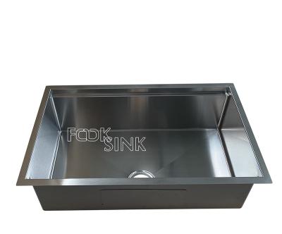 China Without Faucet 32x18 Inch Workstation Single Bowl Topmount Kitchen Sinks With Accessories for sale