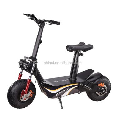 China High tensile steel 2000w foldable electric skateboard with road tire city tire for sale