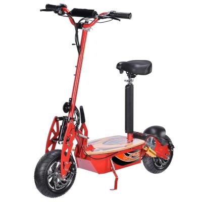 China High tensile steel factory supply 48v motor 2 foldable brushless wheel with seat 1500w e electric scooter for adults for sale