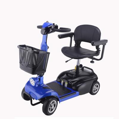 China High Tensile Steel Adjustment Folding Four Wheels 1 Seat 24v 250w Older Adult Electric Mobility Scooter For Disabled for sale