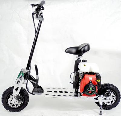 China Cheap Mini Folding 49cc Gas Rubber Scooter For Sale 2-Speed49cc Mini Gasoline Scooter for sale