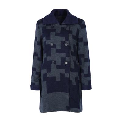 China Soft& long heat 70% wool soft heat knitted wool trench coat women hand made coats for sale